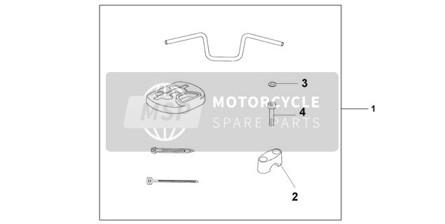 Honda NSS250A 2001 Maniglia Kit per un 2001 Honda NSS250A